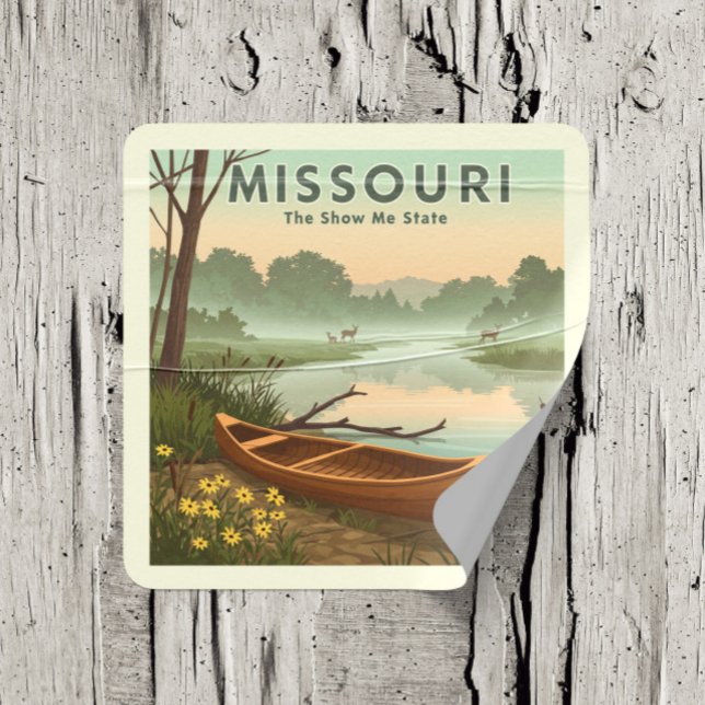  Vintage Missouri Square Sticker (Creator Uploaded)
