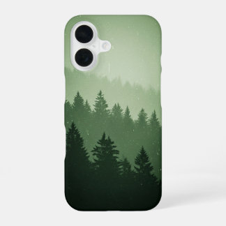 Vintage Misty Forest iPhone 16 Case