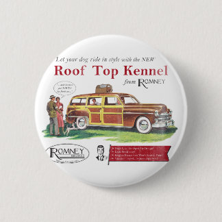 Vintage Mitt Romney Dog Retro Ad 6 Cm Round Badge