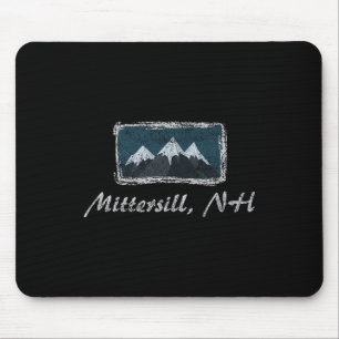 Vintage Mittersill New Hampshire Winter Skiing Mouse Pad