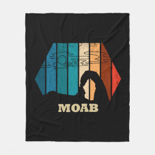 Vintage Moab - Utah - Arches National Park Fleece Blanket