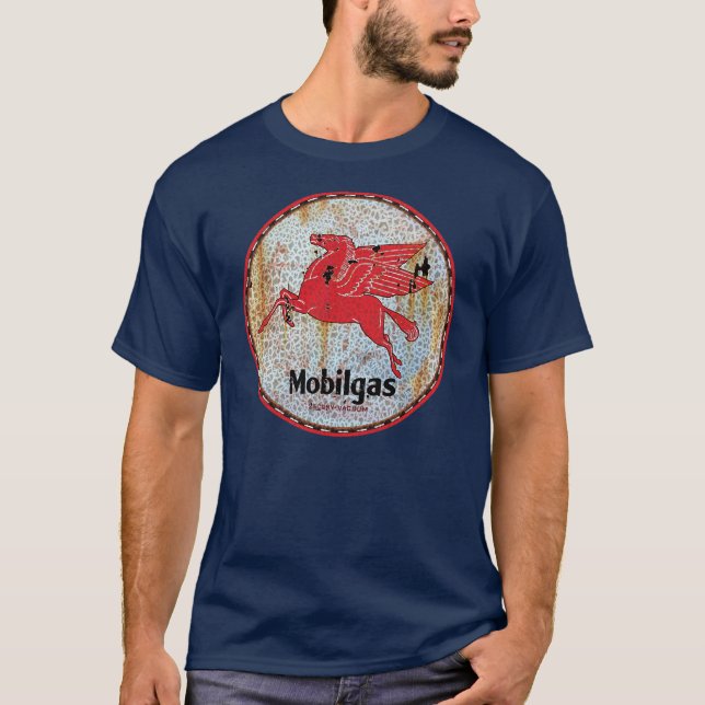 Vintage MobilGas sign T-Shirt (Front)