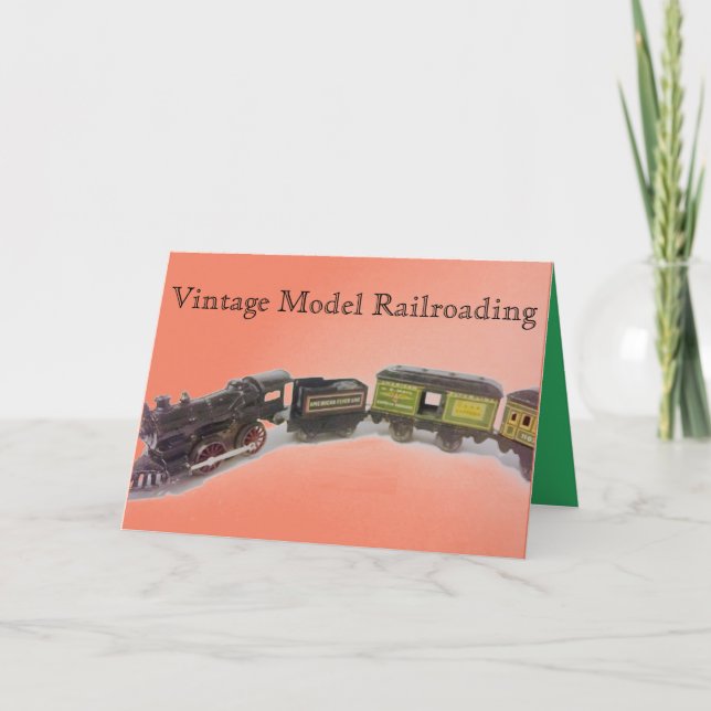 Vintage Model Railroading Card (Front)