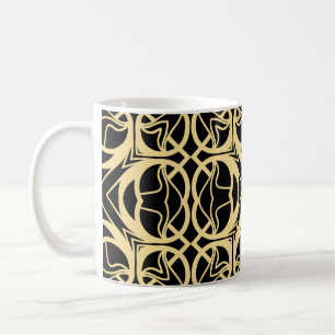 Vintage modern art deco abstract geometric seamles coffee mug