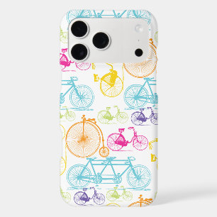 Vintage Modern Bicycle Bright Colour Neon Pattern