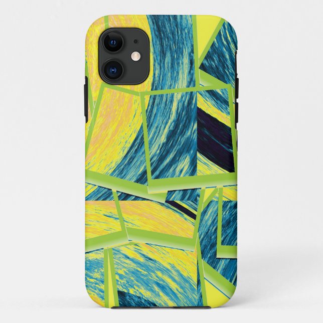 Vintage Modern cubism background Case-Mate iPhone Case (Back)