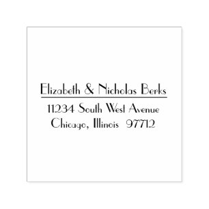 Vintage Modern Deco Self-inking Stamp