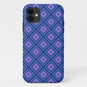 Vintage modern geometric mosaic pattern 2 iPhone 11 case