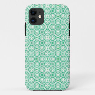 Vintage modern geometric pattern fabric 3 iPhone 11 case