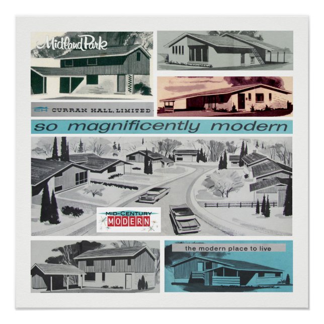 Vintage Modern Mosaic Poster (Front)