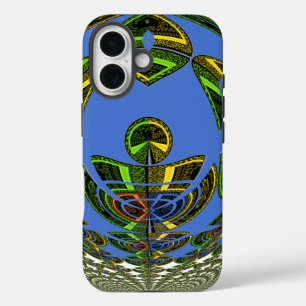 Vintage modern Motif iPhone 16 Case