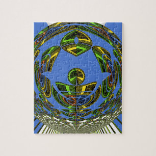 Vintage modern Motif Jigsaw Puzzle