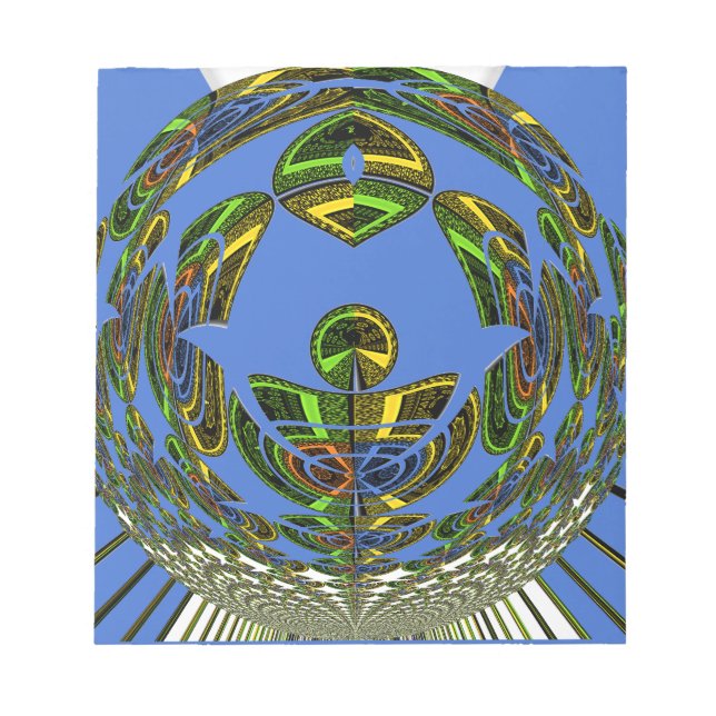 Vintage modern Motif Notepad (Front)