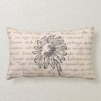 Vintage Modern sunflower illustration manuscript