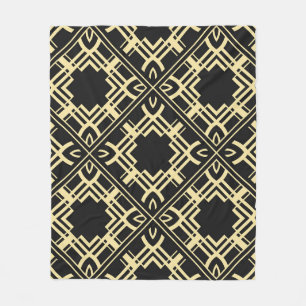 Vintage modern tiles pattern. Abstract art deco se Fleece Blanket