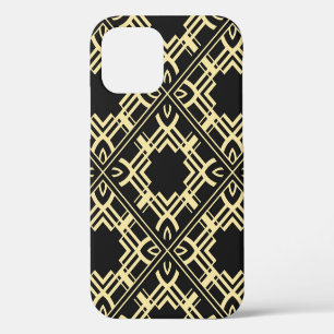 Vintage modern tiles pattern. Abstract art deco se iPhone 12 Case
