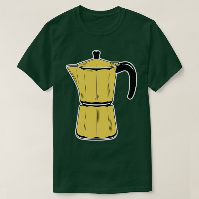 Vintage Moka Pot Pattern Set T T-Shirt (Design Front)