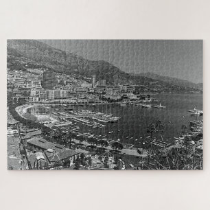 Vintage Monaco Monte-Carlo General view Jigsaw Puzzle