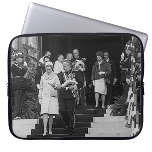 Vintage Monaco Prince Albert and Princess Grace Laptop Sleeve