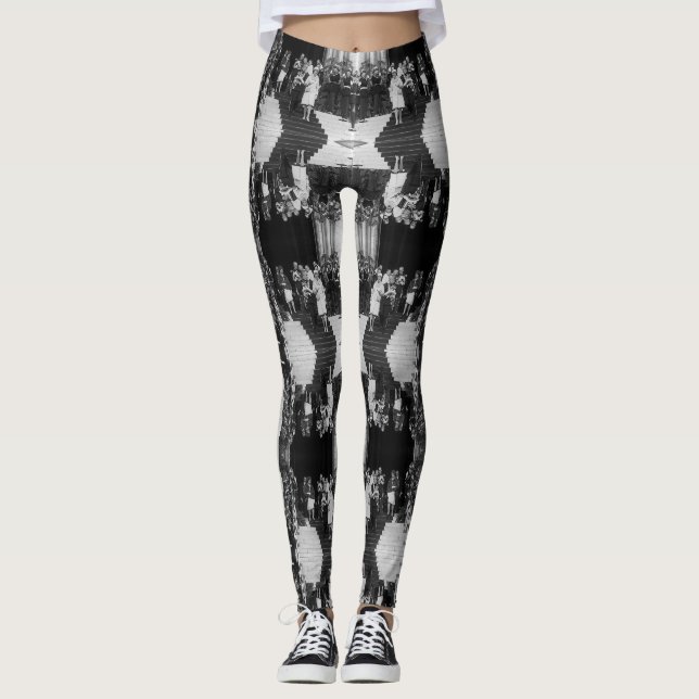 Vintage Monaco Prince Albert and Princess Grace Leggings (Front)