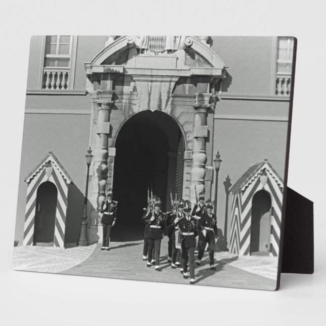 Vintage Monaco Principality princely palace Plaque (Side)