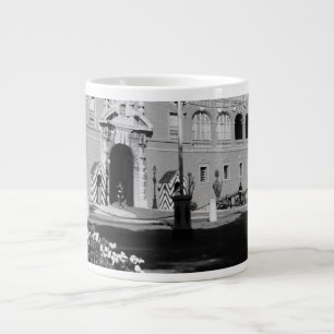Vintage Monaco Principality princely palace Throw Large Coffee Mug