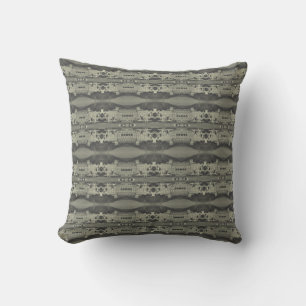 Vintage Monaco Principality square palace Throw Pi Cushion