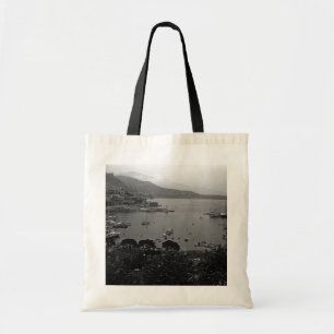 Vintage Monaco Principality The port 1970 Tote Bag