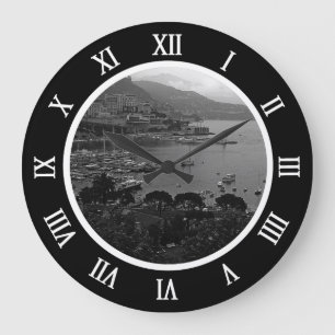 Vintage Monaco Principality The port Wine Label Ho Large Clock