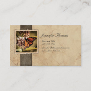 Vintage Monarch Butterfly Business Card