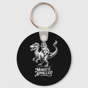 Vintage Mongo Is Appalled Princess Cat Riding Dino Key Ring
