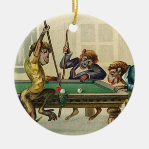 Vintage Monkey Christmas Ornament