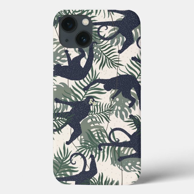 Vintage Monkey Pattern Case-Mate iPhone Case (Back)
