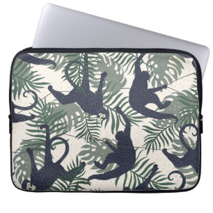 Vintage Monkey Pattern Laptop Sleeve