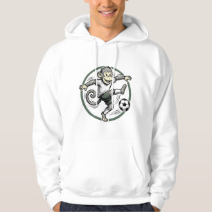 Vintage Monkey Soccer Player Engraving Shirt Desig