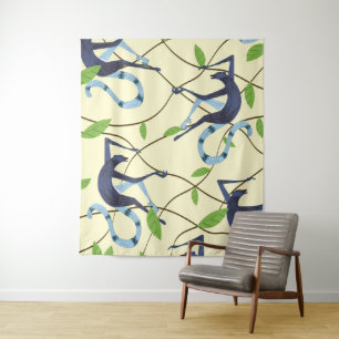 Vintage Monkeys Magnet Tapestry