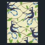 Vintage Monkeys Poster<br><div class="desc">Vintage style hand drawn cute climbing monkeys.</div>