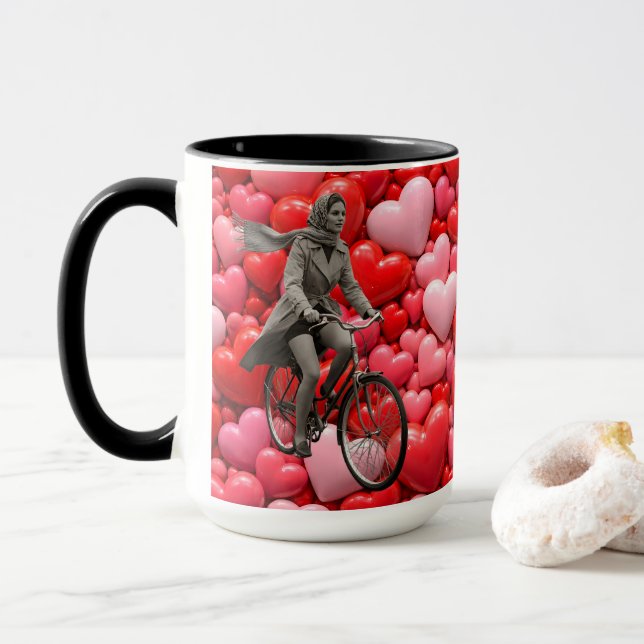 Vintage mono and coffee mug de (With Donut)