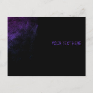 Vintage Monochrome Grunge Smudge Art Postcard