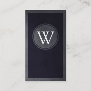 Vintage Monogram Business Card