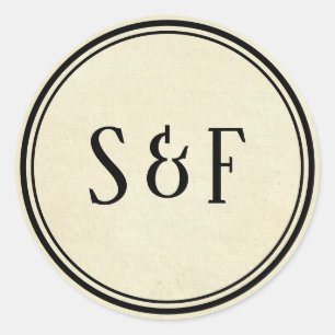 Vintage  Monogram Envelope Seal