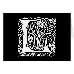 Vintage Monogram L Art Nouveau