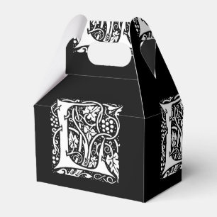 Vintage Monogram L Art Nouveau  Favour Box