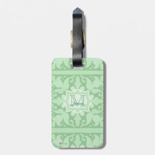 Vintage Monogram (Mint Green) Luggage Tag