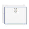 Vintage Monogram Personalised Flat Note Card