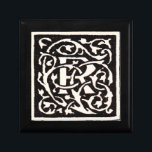Vintage Monogram R Art Nouveau  Gift Box<br><div class="desc">Art nouveau Letters - Monograms From the Arts & Crafts Movement This letter R is a lovely rugged monogram R created in 1901, and published in a set of books. The monogram R is surrounded by a wonderful hand-drawn vine pattern, very much in the style of the art nouveau patterns...</div>