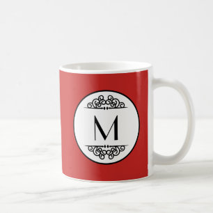 Vintage Monogram Red - Mug