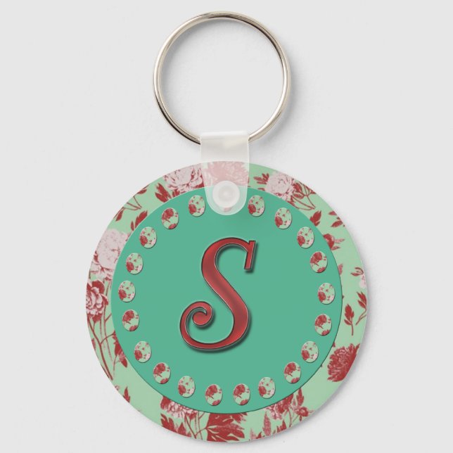 Vintage Monogram S Key Ring (Front)