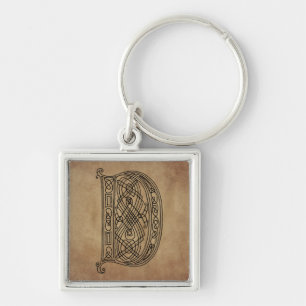 Vintage Monogram The Letter D Key Ring