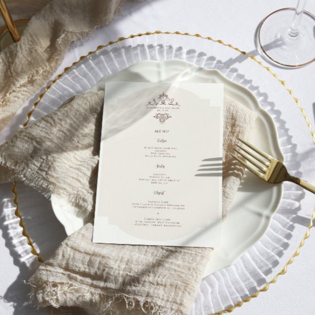 Vintage Monogram | Wedding Menu (Creator Uploaded)